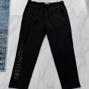 CALVIN KLEIN Black Jogging Pants w/Drawstring (XL) (NWT) $89.50